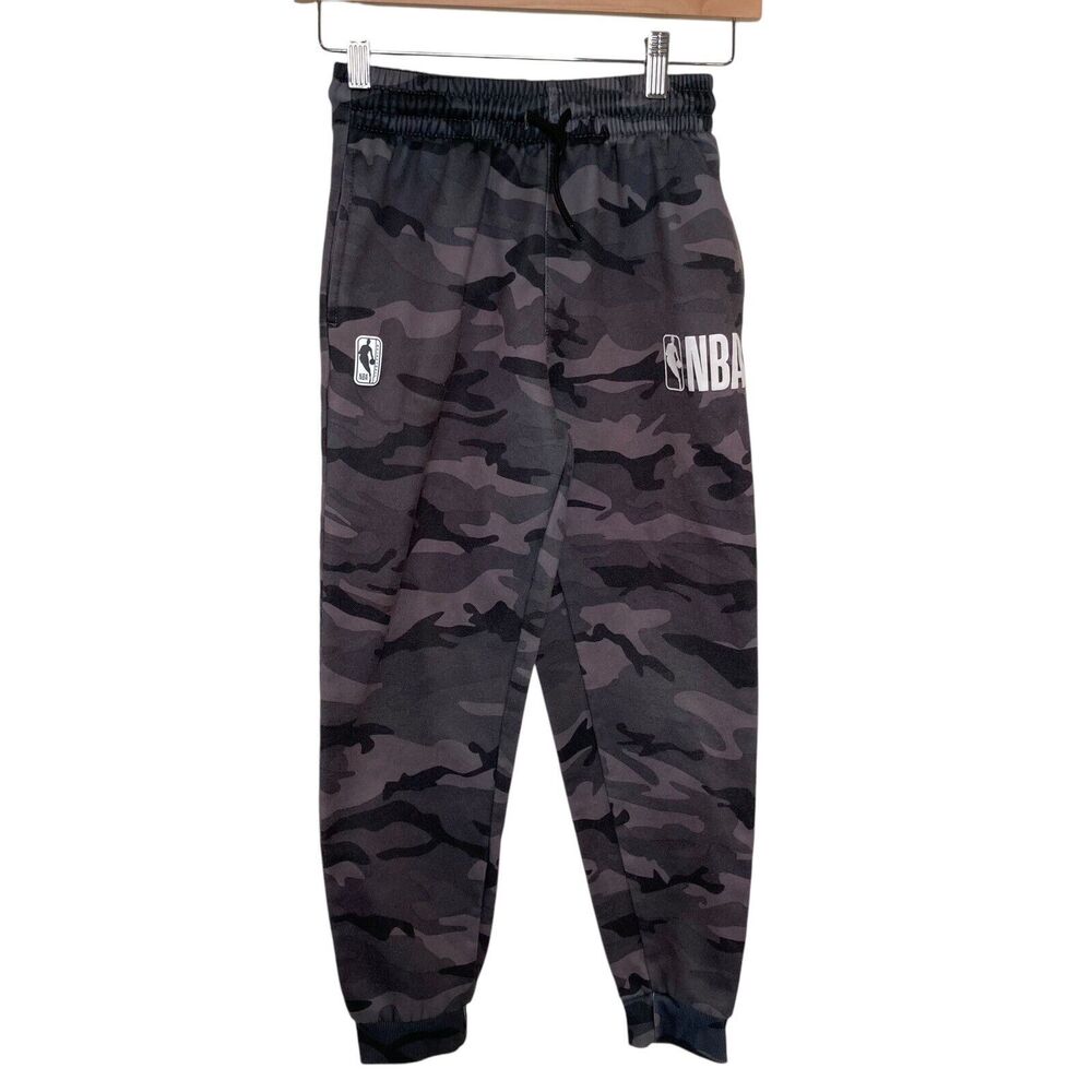 NBA Camo Sweatpants Drawstring & Pockets Boys Sizes M 10-12 Basketball Active